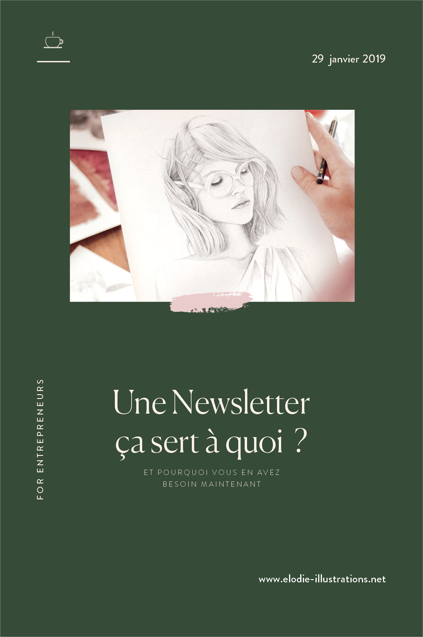 A quoi sert une newsletter ? Illustrateurs et graphistes, dans cette article je vous donne 5 raisons d'en créer une aujourd'hui. - Cliquez pour découvrir l'article