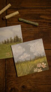 Peindre sur de la toile avec des pastels 🖌🌸