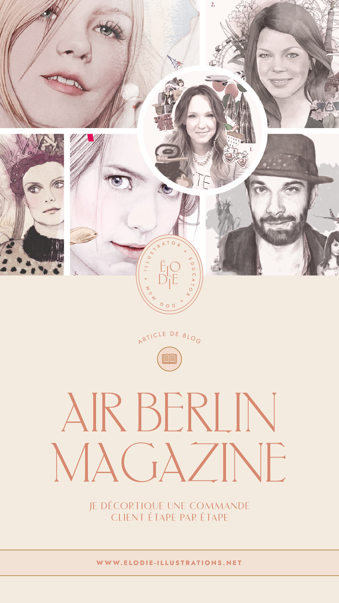 Commande d'illustration #1 – Air Berlin magazine | Dans cet article j'inaugure une nouvelle rubrique dans laquelle je vous présente le processus d'une commande illustration pro. - Cliquez pour découvrir l'article