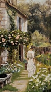 La première pièce d’une petite collection d’originaux autour de la nature et de la mémoire. Ça faisait longtemps que je rêvais de rendre hommage à mon arrière grand-mère Denise, au milieu de son jardin un peu fouilli mais tellement vibrant de vie et de couleurs. C’est l’image de ce tableau vivant que j’ai gardé de mes visites chez elle étant enfant : une vie simple, hors du temps, rythmée par la nature et les saisons. 🎨✨

#pastels#vintageinspired#vintageaesthetic#darkacademia#aquietstylevintagemoodvintageelodie_illustrationsimpressionism